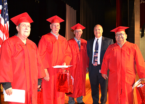 Retired military veterans presented with diplomas | The Clermont Sun