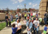 The Clermont County Public Library invited people to attend solar eclipse viewing parties on April 8, 2024, at its Bethel and Williamsburg Branches, where sage viewing options were available. Pictured are Bethel event-goers. Photo provided.
